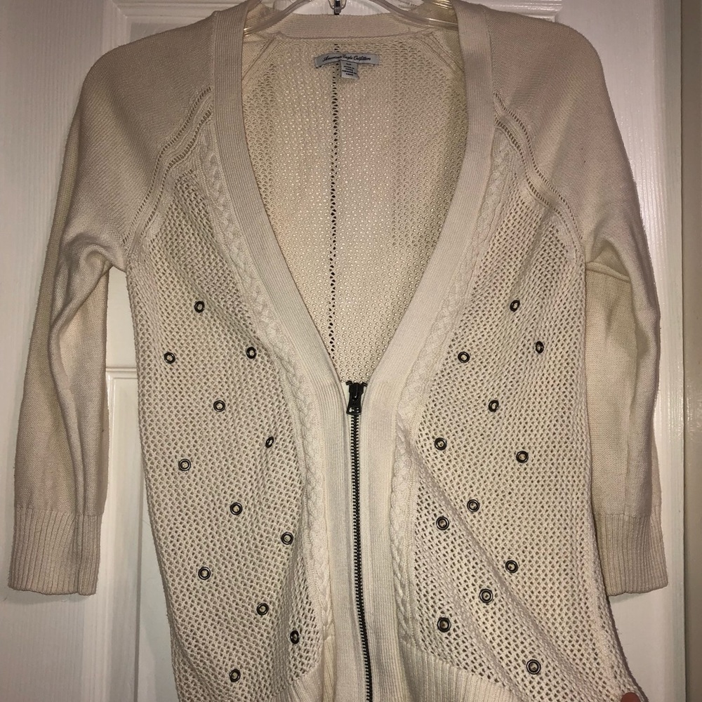 American eagle zip sweater